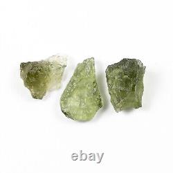 4.64g 18pcs MOLDAVITE natural rough small pieces LOT #RM528