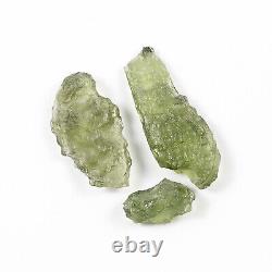 4.64g 18pcs MOLDAVITE natural rough small pieces LOT #RM528