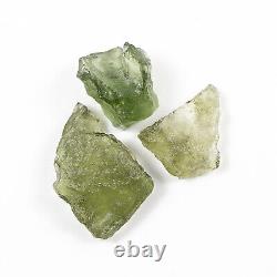 4.64g 18pcs MOLDAVITE natural rough small pieces LOT #RM528