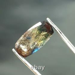 4.70ct Rarest Collection PIECE Green&Blue Touch Axinite top Faceted Gemstone@PAK