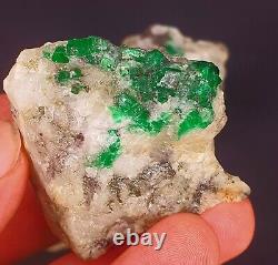 4 Pieces Perfect Natural Emerald Crystals Bunch Specimen 284gm @ Swat Pakistan