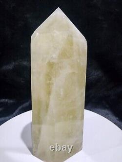 4lb Citrine Statement Piece Tower With Rainbows- Stand Very Well