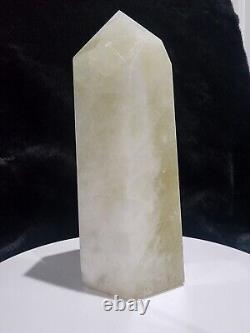 4lb Citrine Statement Piece Tower With Rainbows- Stand Very Well