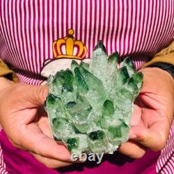 4pieces 3.88LB New Find green PhantomQuartz Crystal Cluster MineralSpecimen 1826