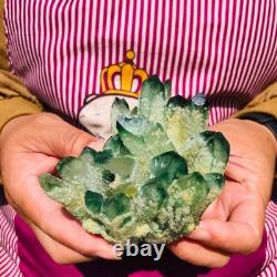 4pieces 3.88LB New Find green PhantomQuartz Crystal Cluster MineralSpecimen 1826