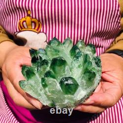 4pieces 4LB New Find green PhantomQuartz Crystal Cluster MineralSpecimen 1831