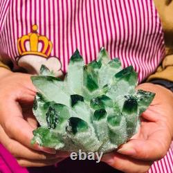 4pieces 4LB New Find green PhantomQuartz Crystal Cluster MineralSpecimen 1831