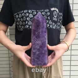 500/700/1000g Natural Amethyst Quartz Crystal Wand Point Healing Obelisk Energy