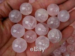 500 Pieces (11.7lb) NATURAL rose quartz crystal sphere ball healing