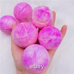 500g High Quality Natural Crystal Balls Hemimorphite Pink Aragonite Spheres