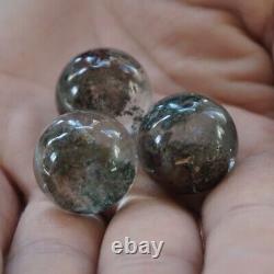 50Pieces Natural Phantom Ghost Clear Quartz Crystal Sphere Ball Healing 17-22mm
