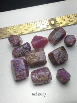 50 Gram / 10 Piece / Beautiful Natural Terminated Ruby Crystal, Bigger Size