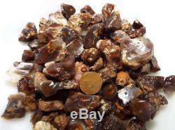 50 Piece Lot Windowed Mexican Fire Agate All With Color