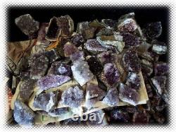 50 Pounds Mixed Grade Small Amethyst Geode Crystal Pieces