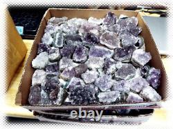 50 Pounds Mixed Grade Small Amethyst Geode Crystal Pieces