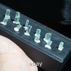 50 carat Teal Emerald crystal 16 piece lot Nasarawa Jos Nigeria beryl