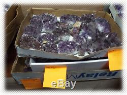 50lbs AMETHYST GEODE PIECES LOT READY FOR RESELL