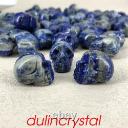 50pieces Wholesale Natural Lapis Lazuli Jasper Skull 1 Quartz Crystal Skull