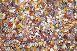 52231 1.25 Kg Australian Agate SLAB SLICE SAW Small Pieces Polished FLAT Sides