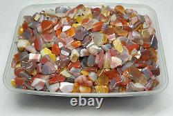 52231 1.25 Kg Australian Agate SLAB SLICE SAW Small Pieces Polished FLAT Sides