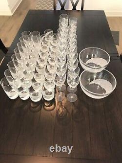 54 piece Lenox Windswept Crystal collection
