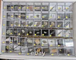 54 piece Thumbnail Mineral Specimen Bulk Wholesale Flat