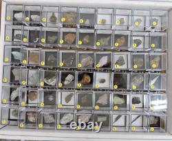 54 piece Thumbnail Mineral Specimen Bulk Wholesale Flat