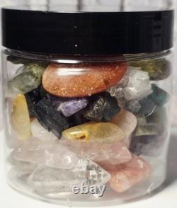 58-Piece Crystal & Cabochon Lot Herkimer, Tanzanite, Fire Quartz & More