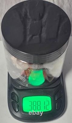 58-Piece Crystal & Cabochon Lot Herkimer, Tanzanite, Fire Quartz & More