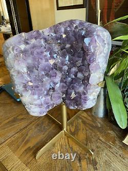 59lb amethyst! Custom Stand 21 Tall Over 14 Wide! Amazing Collectors Piece