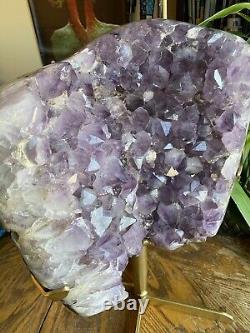 59lb amethyst! Custom Stand 21 Tall Over 14 Wide! Amazing Collectors Piece