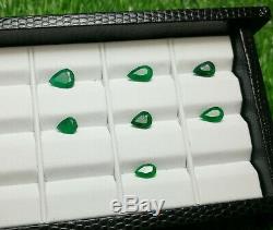 5.10 carat 7 Pieces Top Quality Emerald cut Lot From Swat@Pakistan