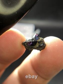 5.16 Crt / Natural Winza Sapphire Crystals On Matrix. Collection Specimen Piece