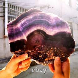 5.76LB Natural Rainbow Fluorite Crystal Quartz Piece Healing Specimen Stone