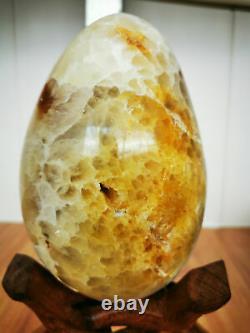 5.84 LB Natural Agate Geode Crystal Quartz Sphere Egg Ball Rare Piece