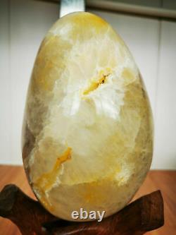 5.84 LB Natural Agate Geode Crystal Quartz Sphere Egg Ball Rare Piece