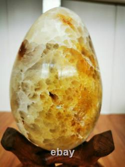 5.84 LB Natural Agate Geode Crystal Quartz Sphere Egg Ball Rare Piece