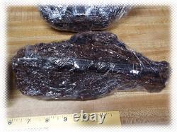 5 LARGE 17LBS BLACK TOURMALINE ROUGH CRYSTAL PIECES with LOTS of MICA