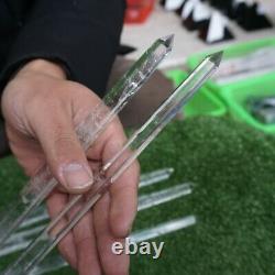 5 Pieces 13-14 Tall Thin Natural Clear White Quartz Crystal Point Wands Healing