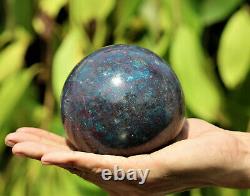 5 Pieces Spheres Large 4 Blue Ruby Kyanite Crystal Quartz Chakra Healing Stone