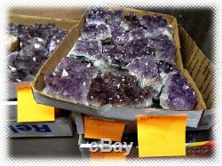 60lbs AMETHYST GEODE PIECES LOT READY FOR RESELL