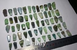 61 Pieces Beautiful Fluorite Pendant Lot From Balochistan Pakistan