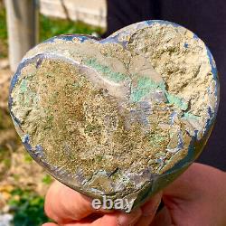 625G Natural Amethyst geode quartz crystal Hand cut piece specimen Healing 146