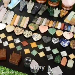 6300 Ct Natural Crystal Healing Mineral Real Gemstones Specimen Gift Box92 Pcs