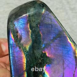 666g Natural Purple Labradorite Crystal Piece Rough Healing Specimen
