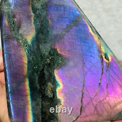 666g Natural Purple Labradorite Crystal Piece Rough Healing Specimen
