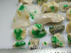 686 Grams Top Quality Emerald Specimen 24 Pieces From@Swat, Pakistan