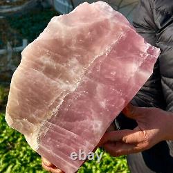 6.36LB Natural crystal polished rose powder polished crystal piece
