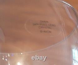 6 Piece Lot Of Vintage Avon Etched Crystal Hummingbird Glass