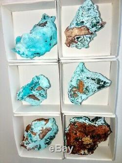 6pieces lot of chrysocolla silica